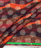 Vibrant Weave Printed Anti Wrinke Cotton Fabric for Men's Shirts & Kurta