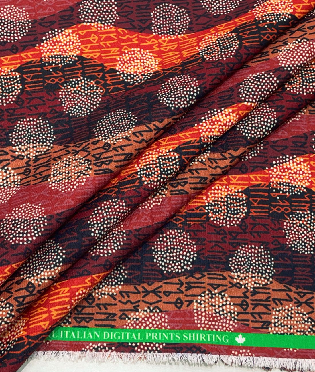 Vibrant Weave Printed Anti Wrinke Cotton Fabric for Men's Shirts & Kurta