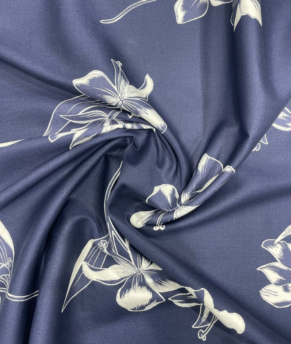 Brunello Ferragamo Flower Print Premium Giza Cotton Fabric for Men's Shirt