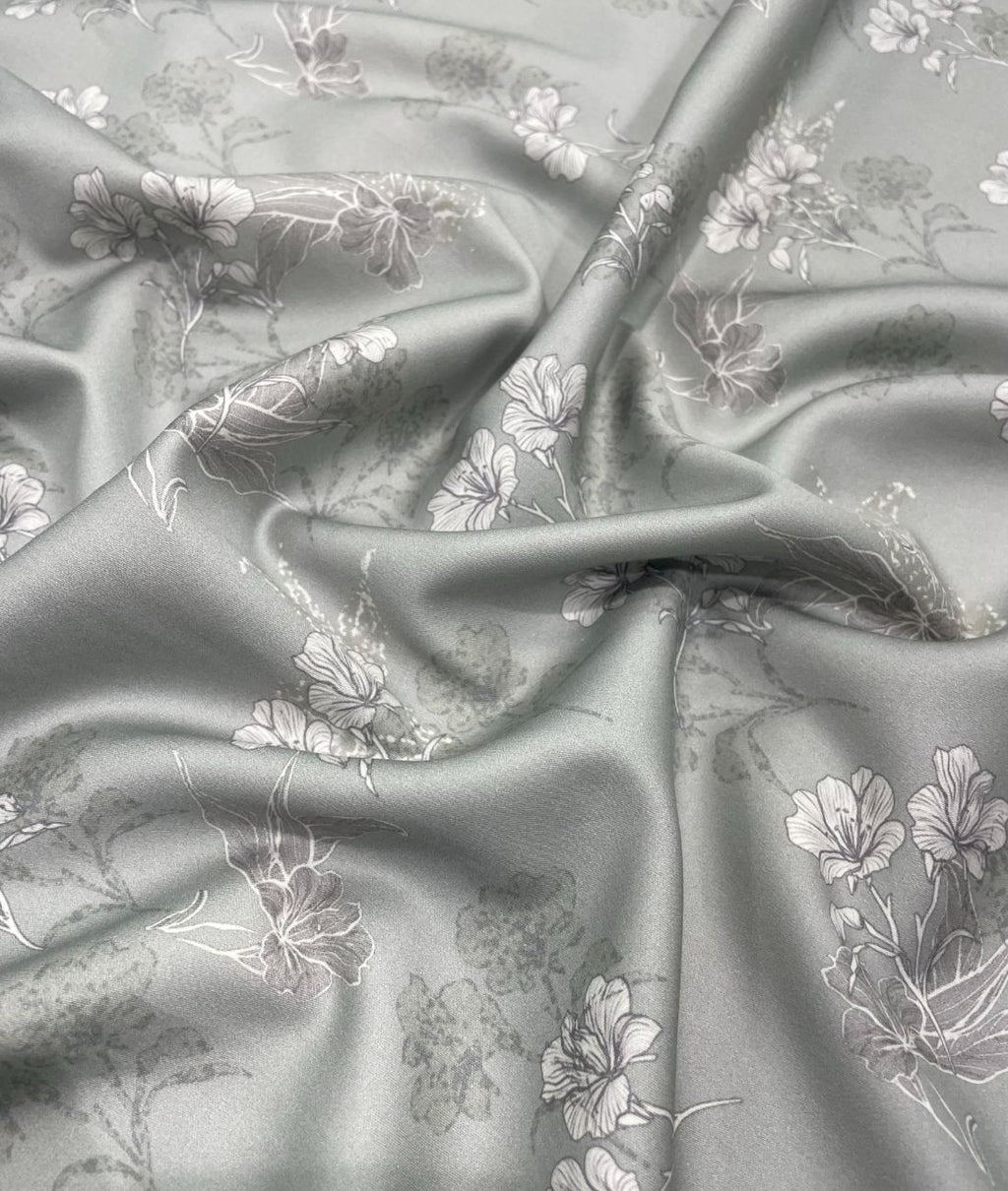 Burgoyne Leaves & Flowers Luxury Printed Shirt Fabric Giza Cotton