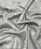 Burgoyne Leaves & Flowers Luxury Printed Shirt Fabric Giza Cotton