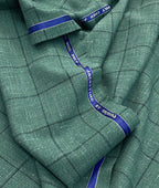 Raymond Wool + Linen Luxury Checks Suiting Fabric