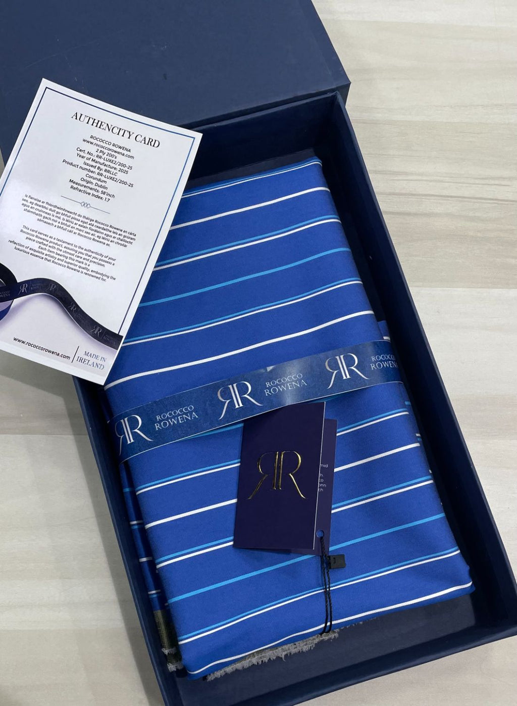 Rococco Rowena Ultra Luxury Shirt Fabric with Box