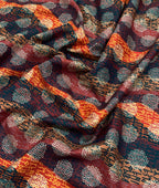 Vibrant Weave Printed Anti Wrinke Cotton Fabric for Men's Shirts & Kurta