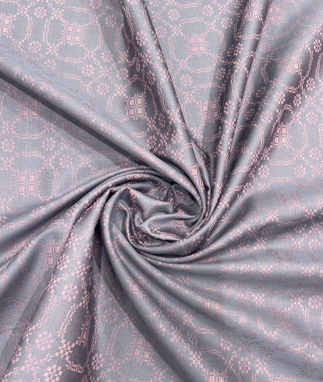 J.Hampstead Printed Jacquard Luxury Giza Cotton Fabric for Men's Shirt