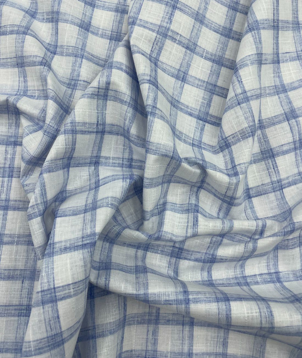 Checkered Linen Fabric for Shirt & Kurta