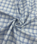 Checkered Linen Fabric for Shirt & Kurta