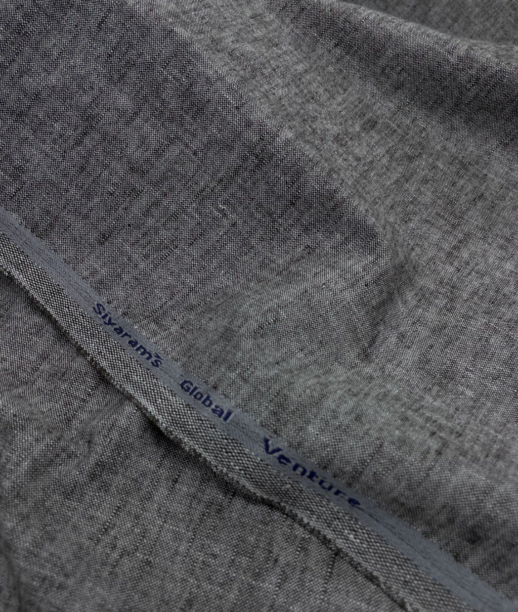 Dark Grey Linen Blend Fabric for Pant by Cadini Italy