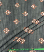 Floral Serenity Printed Anti Wrinke Cotton Fabric for Men's Shirts & Kurta