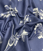 Brunello Ferragamo Flower Print Premium Giza Cotton Fabric for Men's Shirt