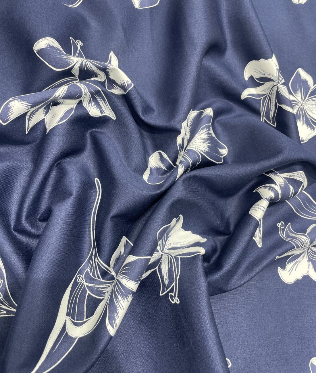 Brunello Ferragamo Flower Print Premium Giza Cotton Fabric for Men's Shirt