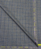 Spaadaa 180's Brown Wool Blend Checks Fabric