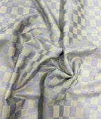 Burgoyne Luxury Blocks Checks Pattern Giza Cotton Fabric for Men's Shirt