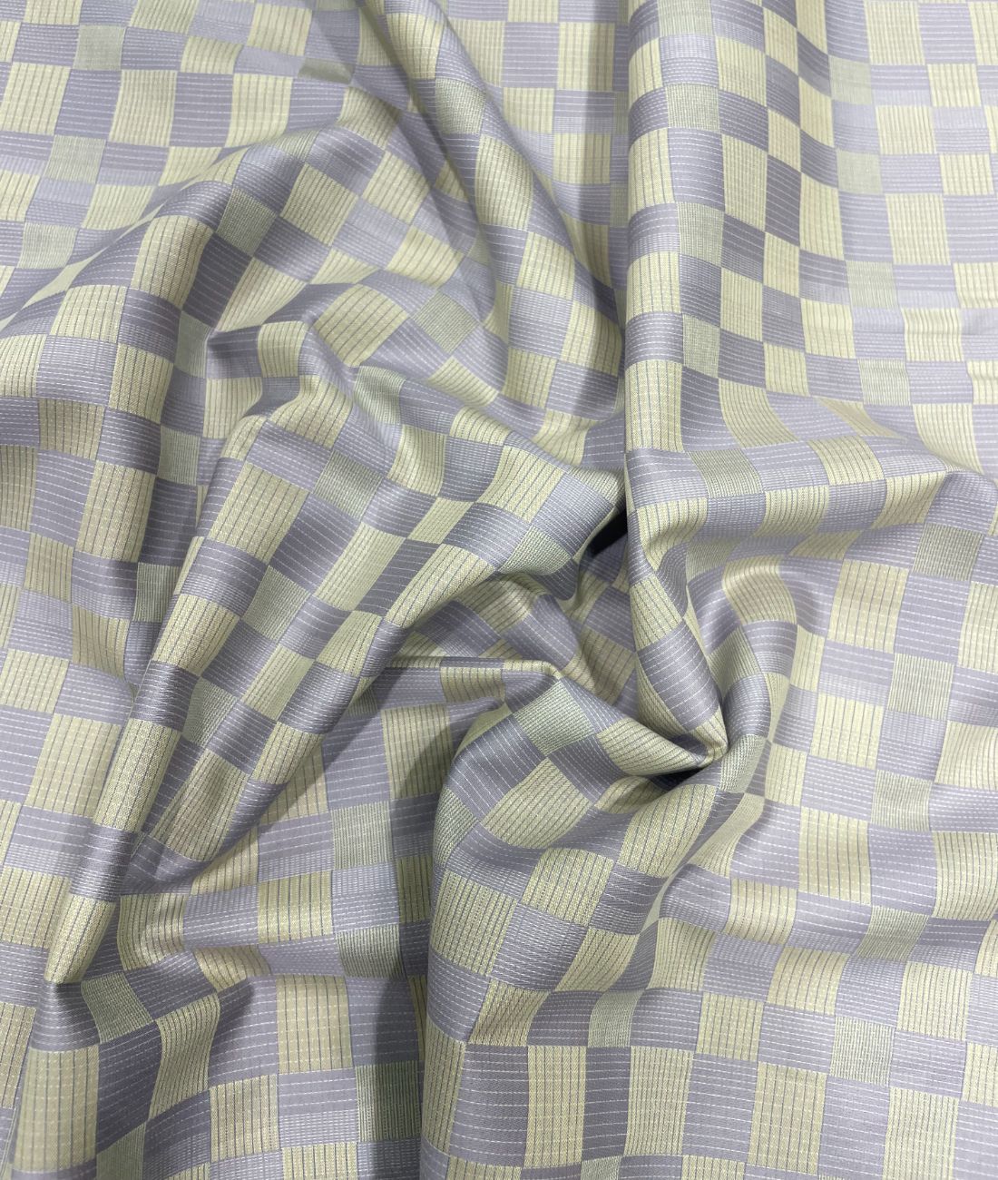 Burgoyne Luxury Blocks Checks Pattern Giza Cotton Fabric for Men's Shirt