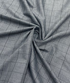 J.Hampstead Super 100's Counts Lycra Checkered Suiting Fabric for Suits & Pants