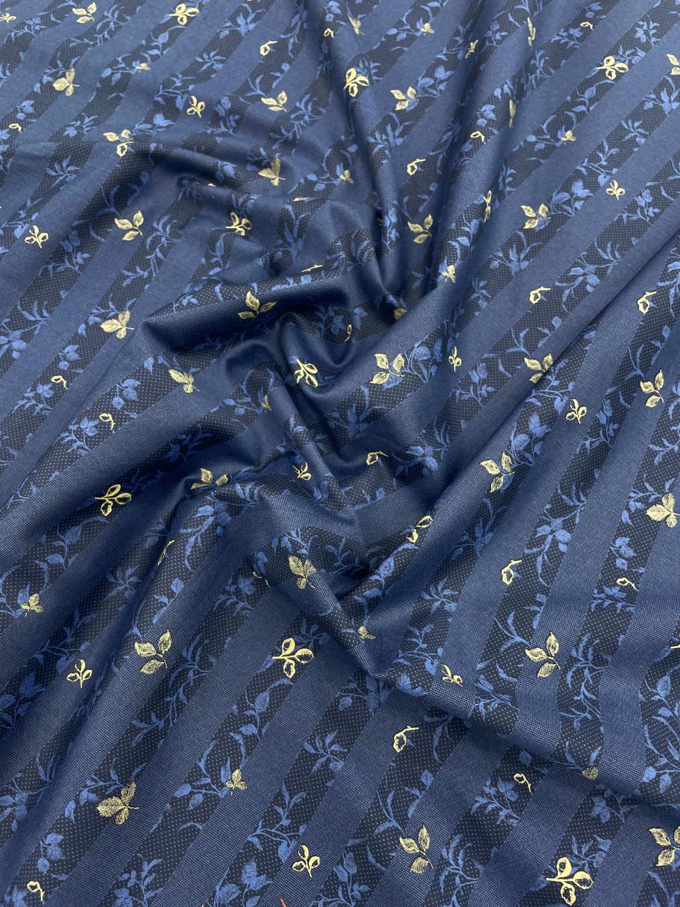 J.Hampstead Floral Print Luxury Cotton Fabric for Men's Shirt