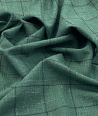 Raymond Wool + Linen Luxury Checks Suiting Fabric