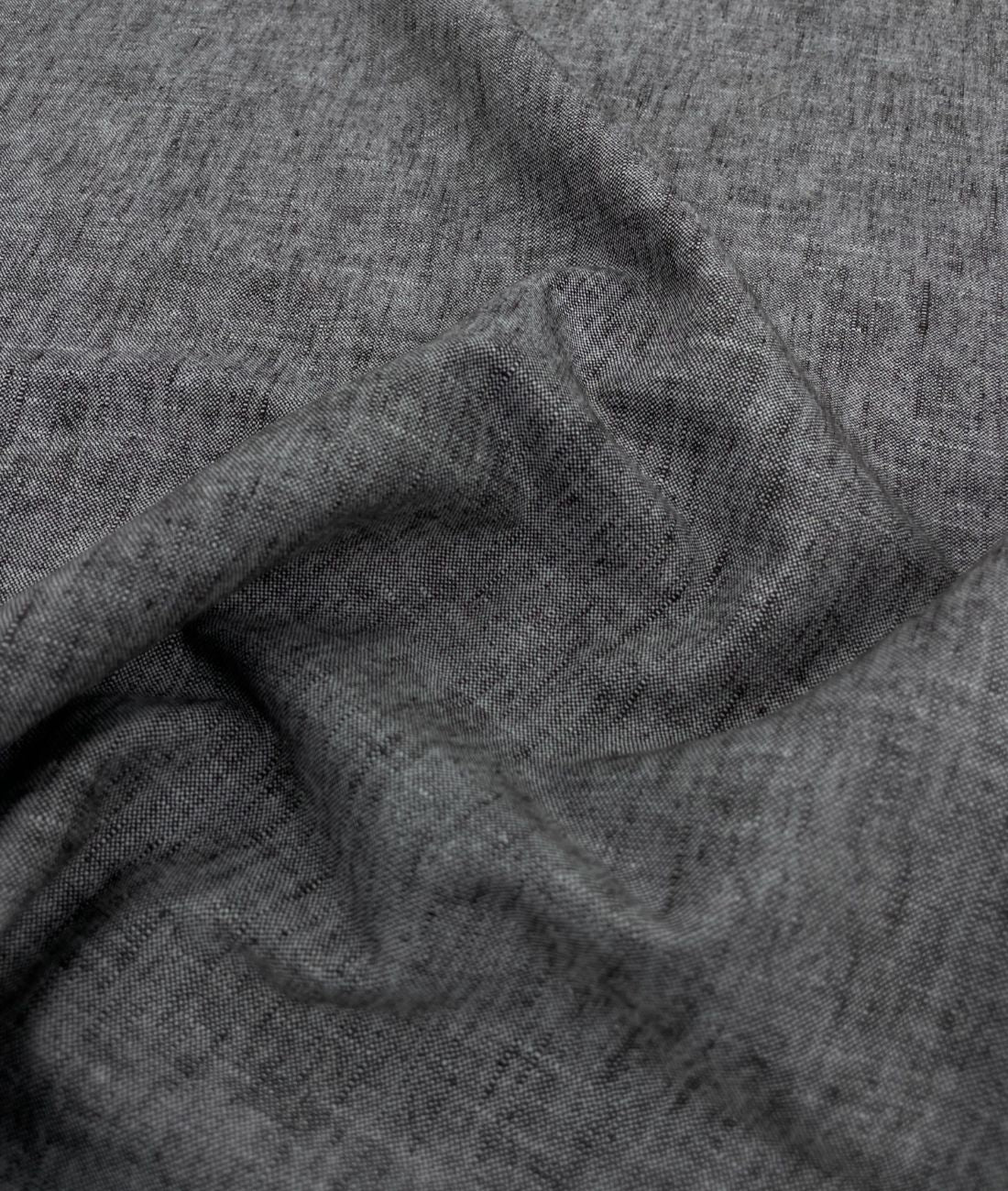 Dark Grey Linen Blend Fabric for Pant by Cadini Italy