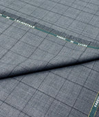 J.Hampstead Super 100's Counts Lycra Checkered Suiting Fabric for Suits & Pants