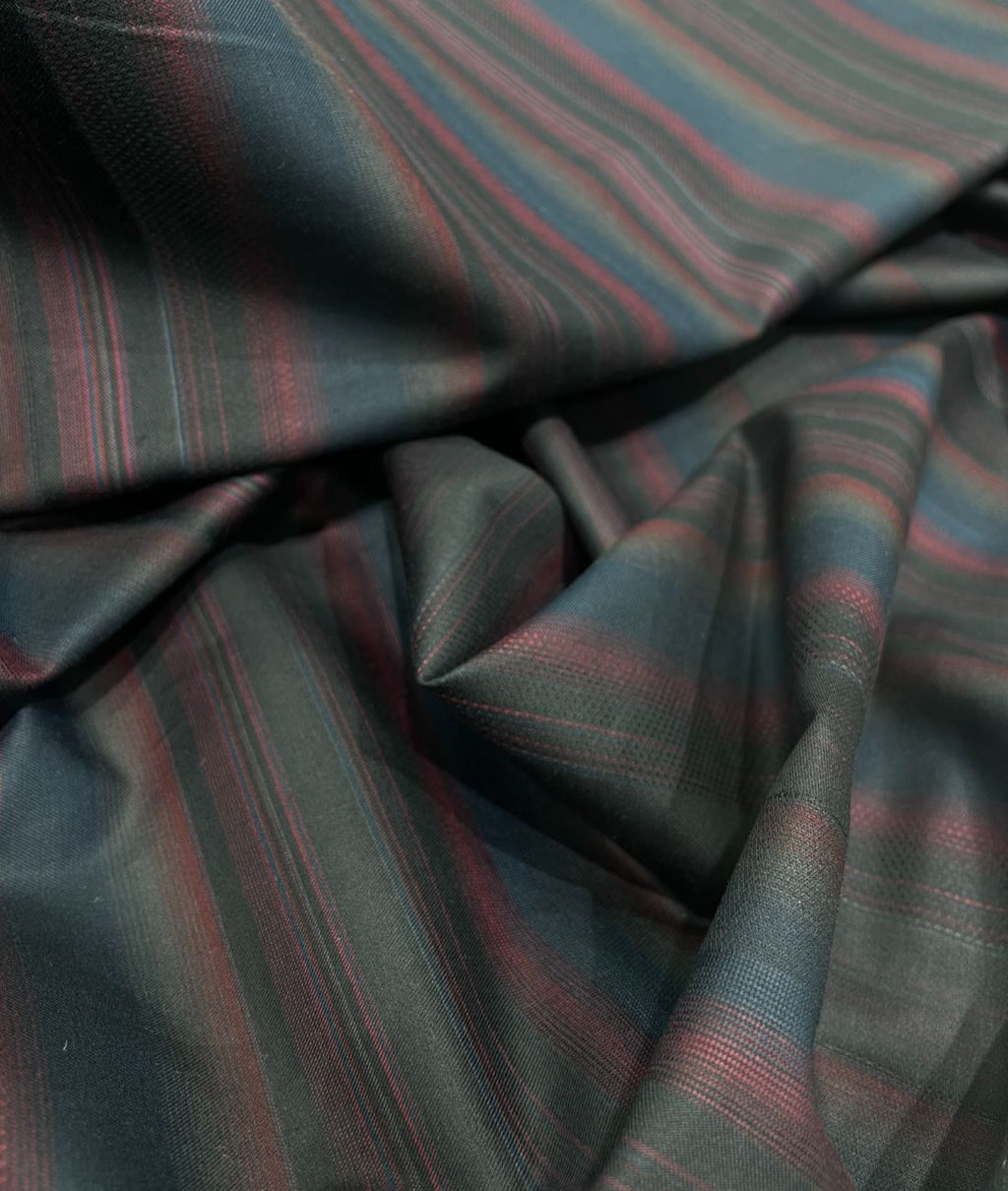 Loro Piana Stripe Luxury Designer Giza Cotton Fabric for Shirt
