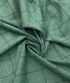 Raymond Wool + Linen Luxury Checks Suiting Fabric