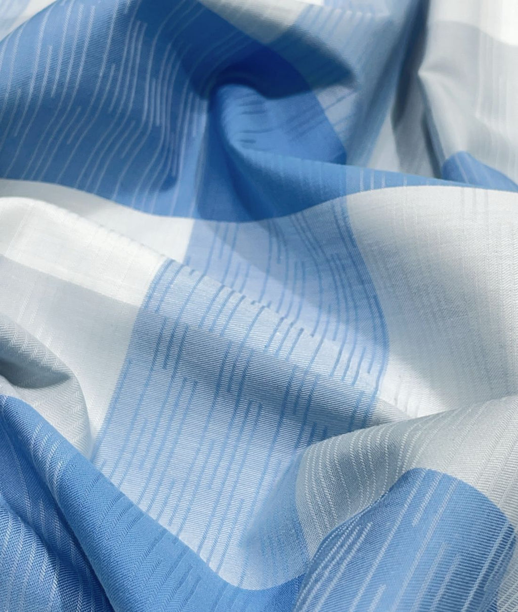 Reid & Taylor Luxury Giza Cotton Big Checks Fabric for Men's Shirt