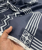 Luxury Abstract Printed Giza Cotton Fabric for Men's Shirt