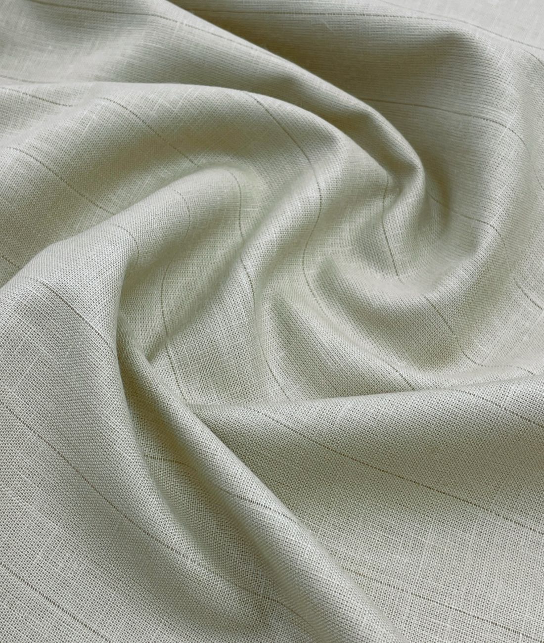 Classic Beige 70s Lea Linen Blend Fabric – Sophisticated Earthy Summer Weave
