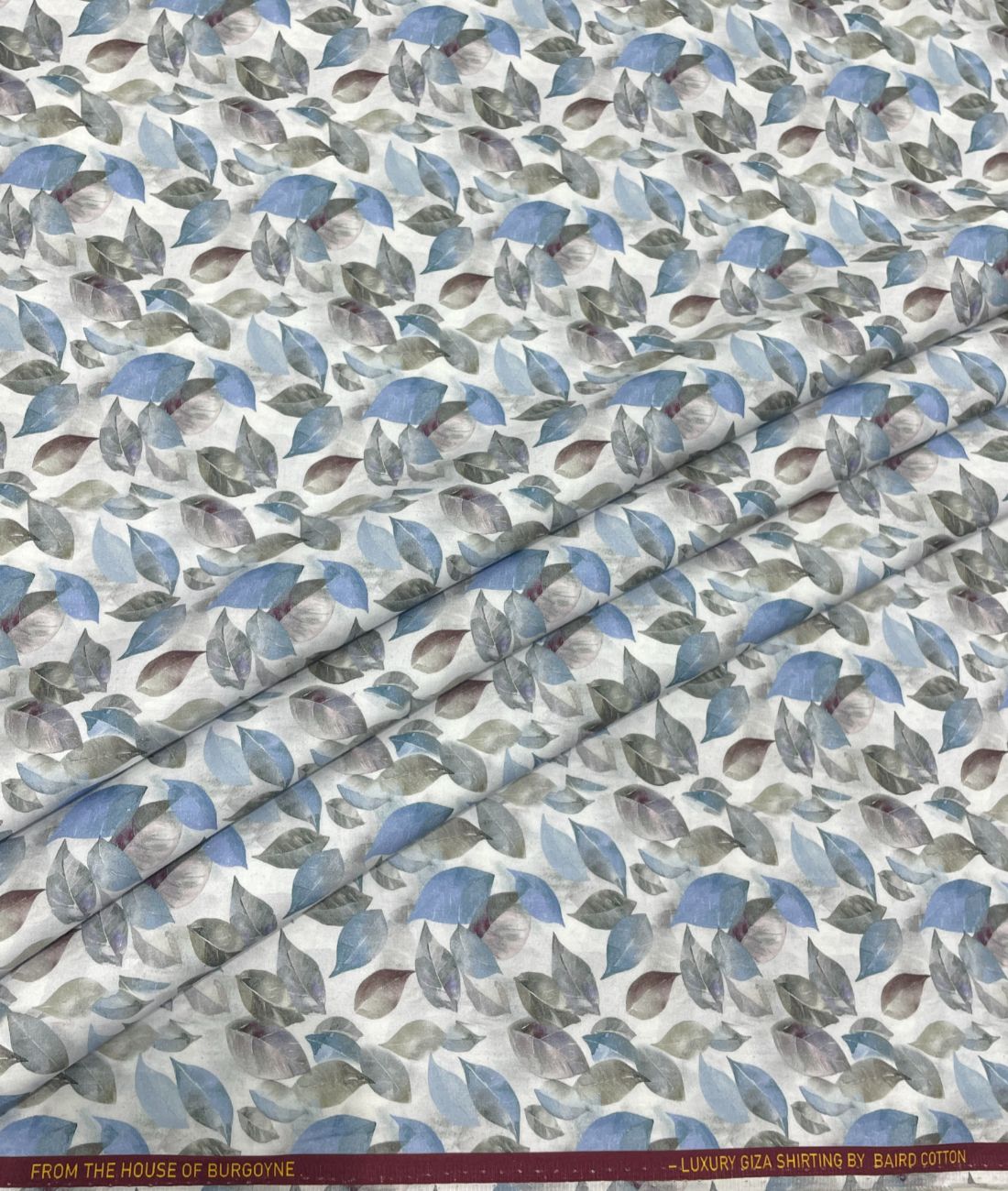 Burgoyne Floral Print Premium Giza Cotton Fabric for Men's Shirt