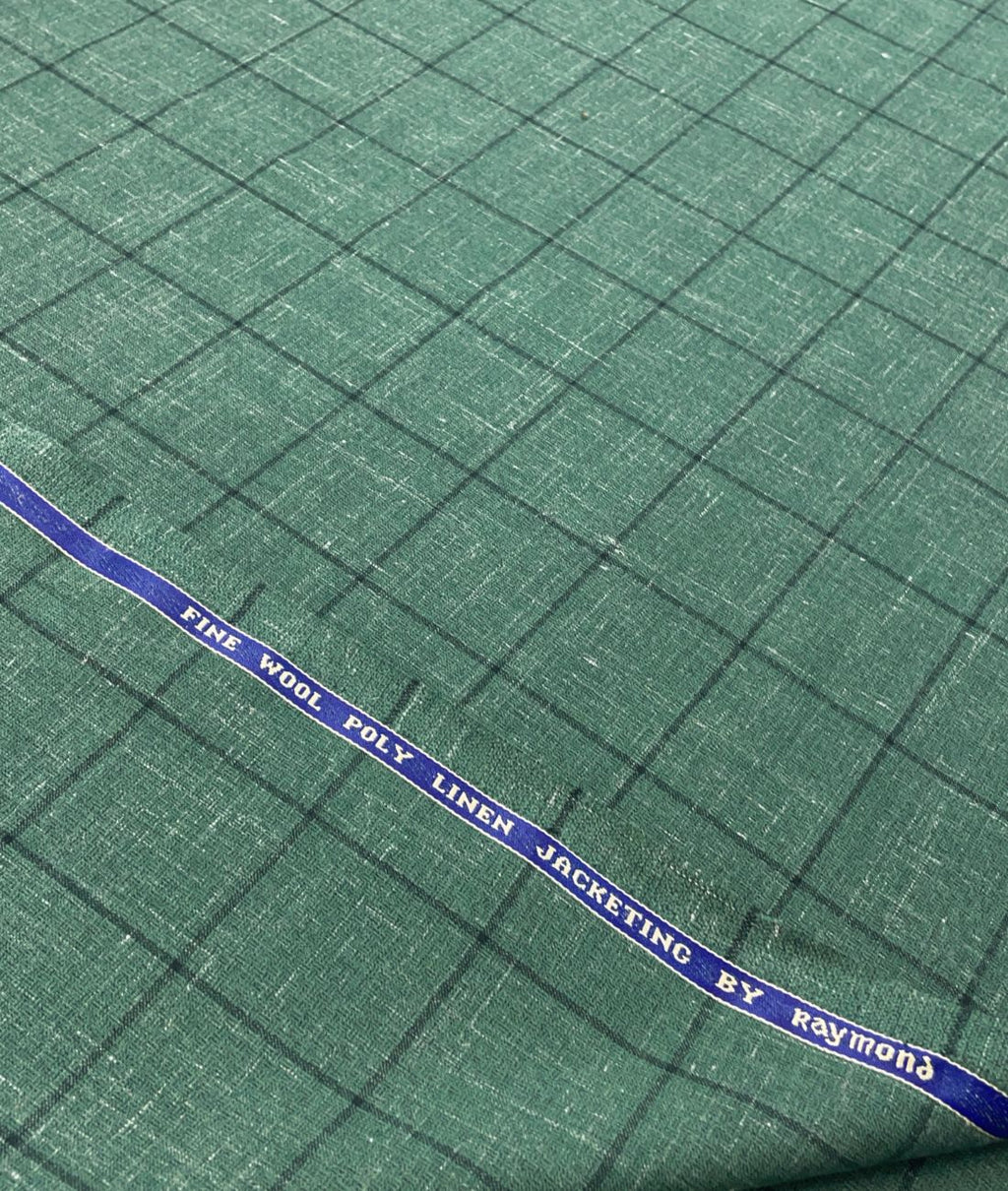 Raymond Wool + Linen Luxury Checks Suiting Fabric