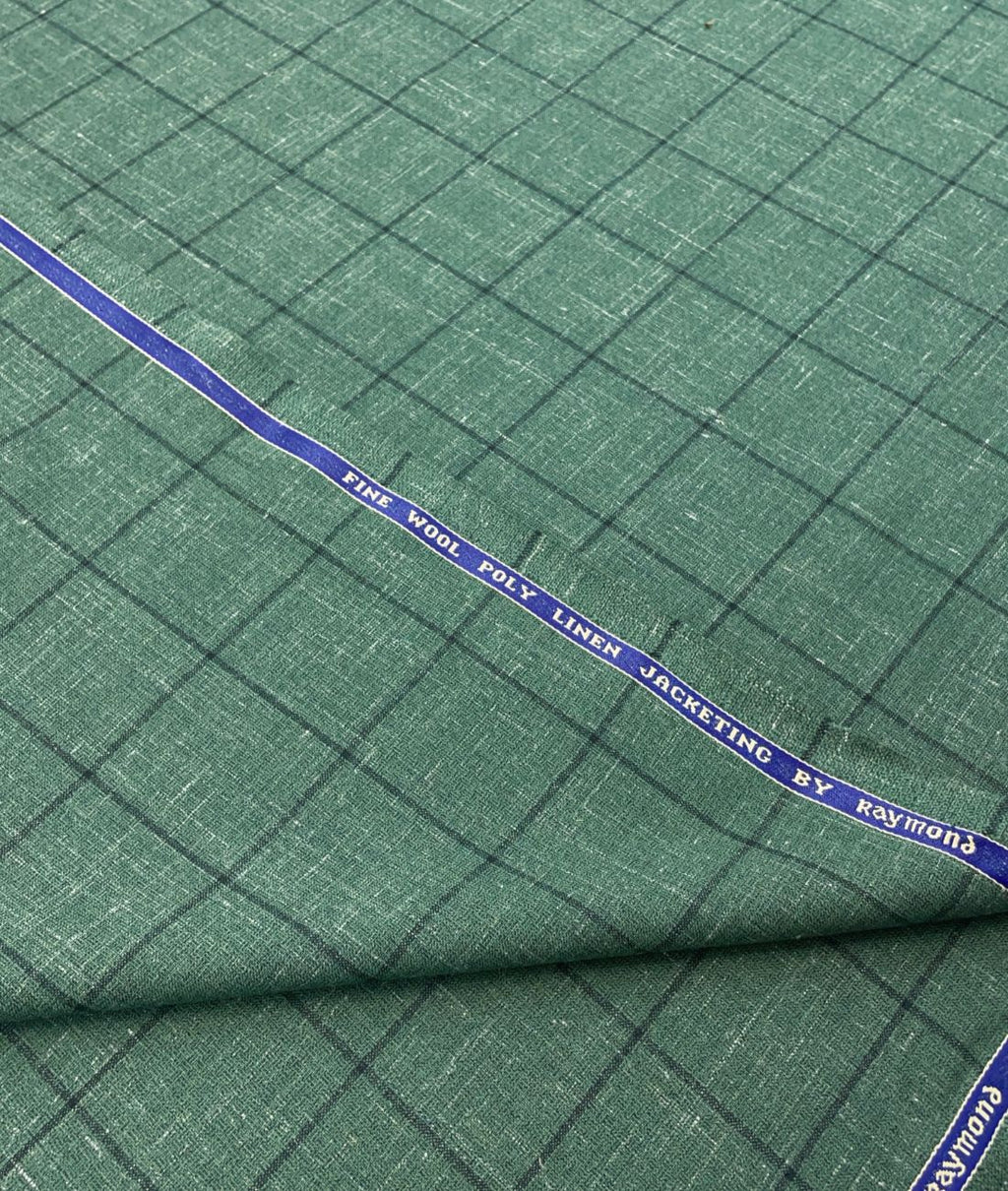 Raymond Wool + Linen Luxury Checks Suiting Fabric