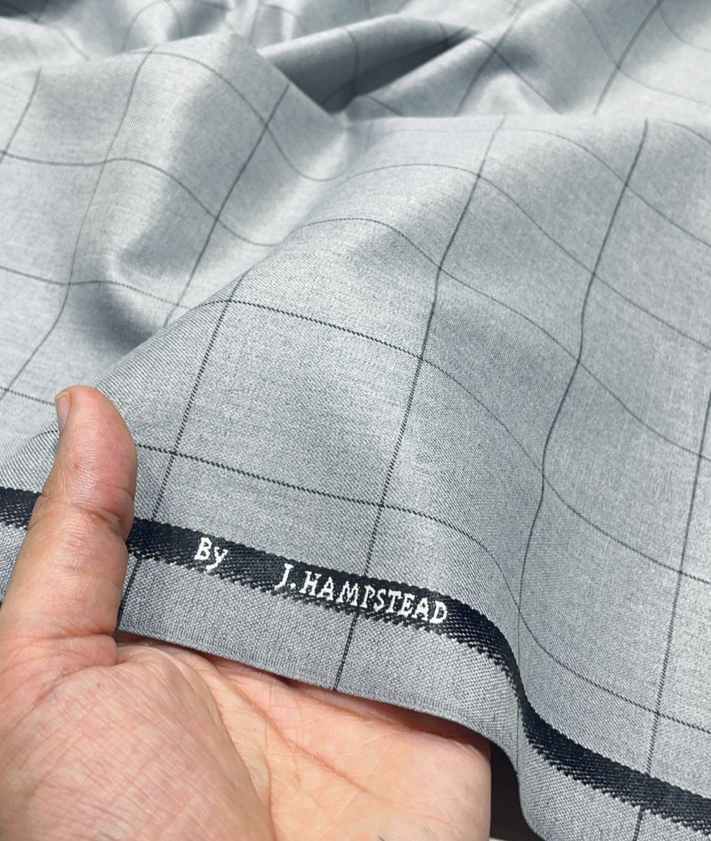 J.Hampstead Checks Luxury Suiting Fabric