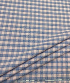 Raymond Pastel Checks Premium Cotton Fabric for Men's Shirt