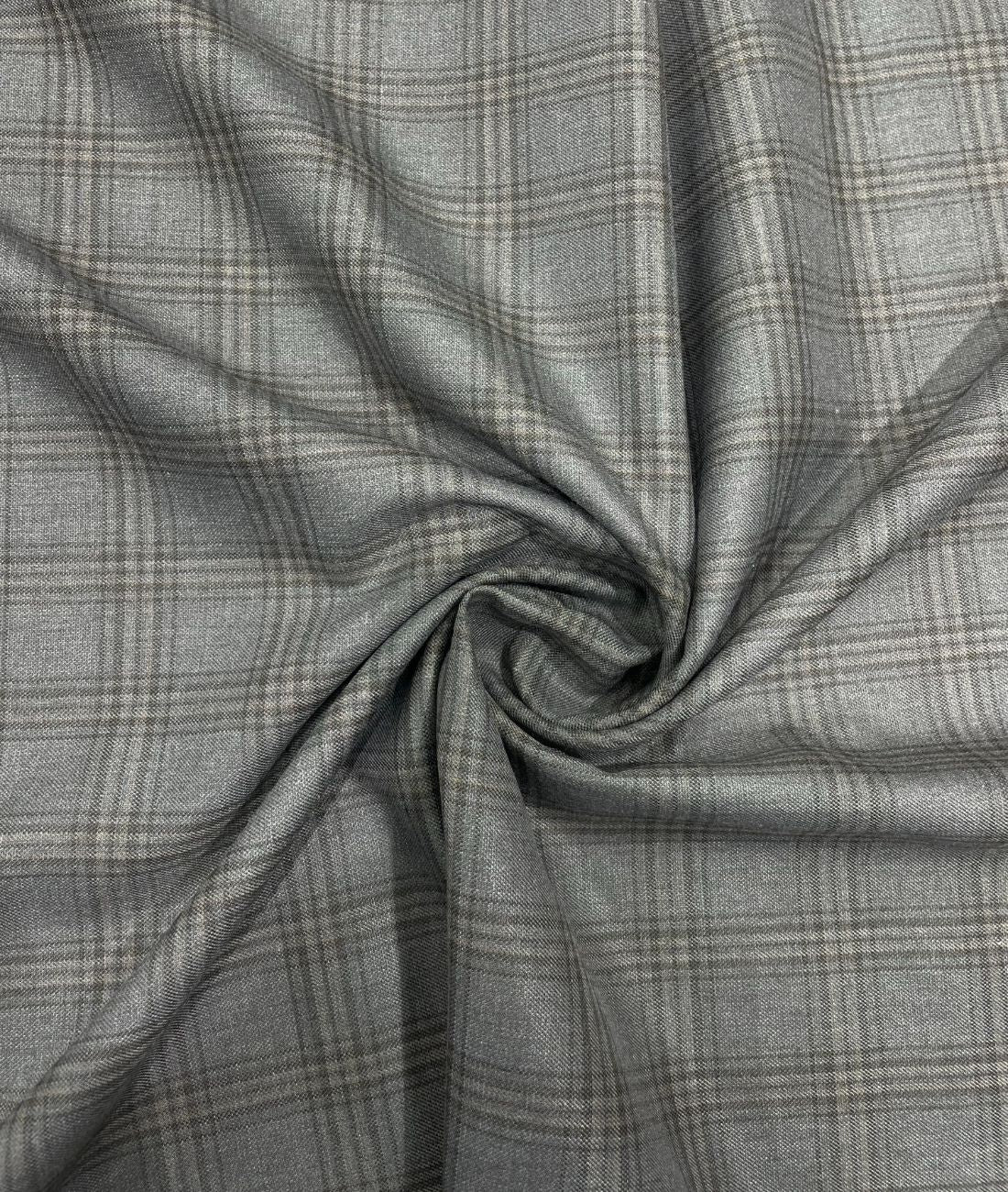 Estelle Morris Ultra Luxury Checks Suiting Fabric for Suits & Blazers