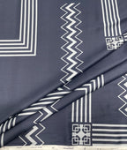 Luxury Abstract Printed Giza Cotton Fabric for Men's Shirt