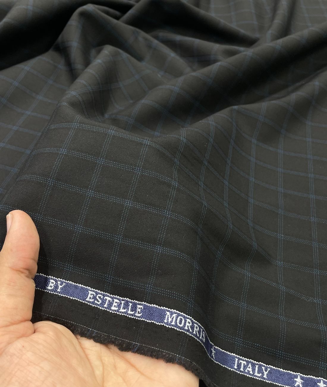 Estelle Morris Ultra Luxury Checkered Suiting Fabric for Suits & Pants