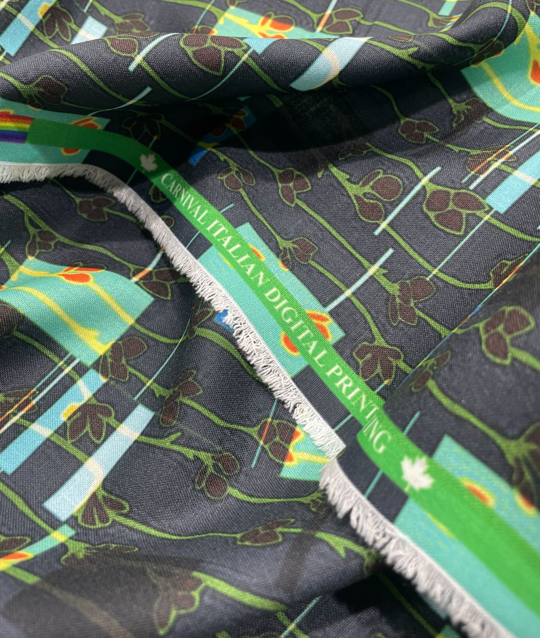 EcoChic Printed Anti Wrinke Cotton Fabric for Men's Shirts & Kurta