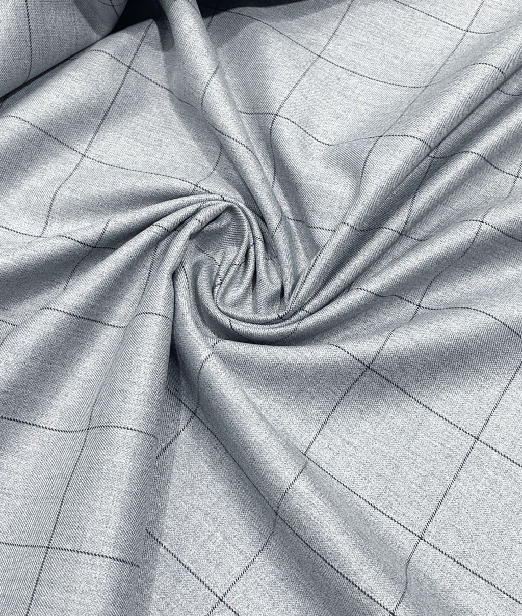 J.Hampstead Checks Luxury Suiting Fabric