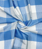 Reid & Taylor Luxury Giza Cotton Big Checks Fabric for Men's Shirt