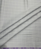 Soktas Checks Luxury 2 Ply Giza Cotton Fabric for Men's Shirts