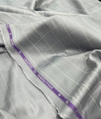 Soktas Checks Luxury 2 Ply Giza Cotton Fabric for Men's Shirts