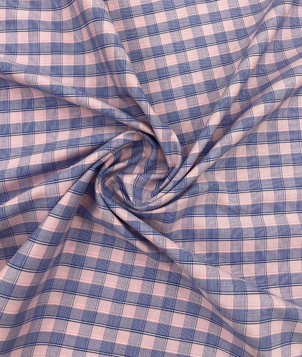 Raymond Pastel Checks Premium Cotton Fabric for Men's Shirt