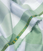 Reid & Taylor Luxury Giza Cotton Big Checks Fabric for Men's Shirt