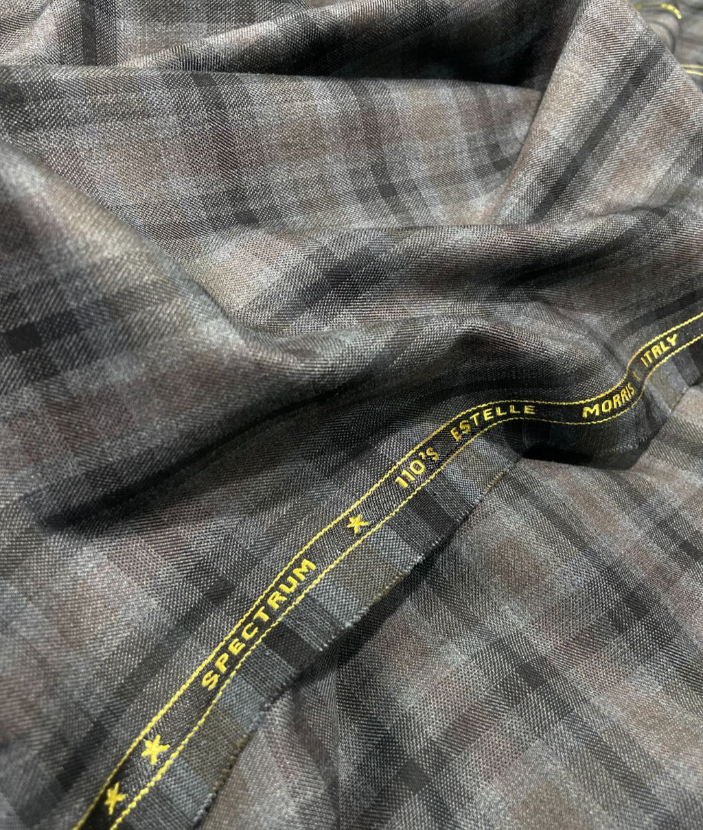 Estelle Morris 110's Counts Ultra Luxury Checks Suiting Fabric for Suits & Blazers