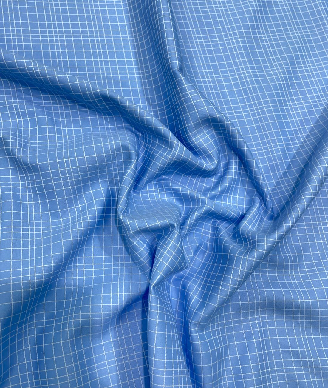 Raymond Small Checks Premium Fabric for Men's Shirt