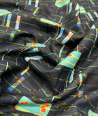 EcoChic Printed Anti Wrinke Cotton Fabric for Men's Shirts & Kurta