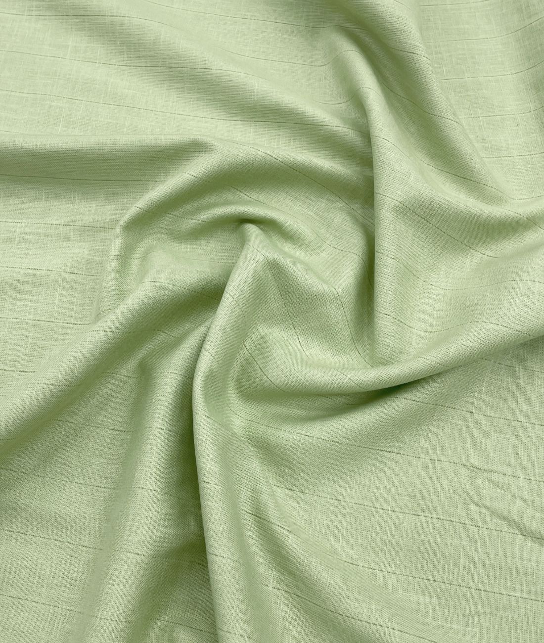 Mint Green 70s Lea Linen Blend Fabric – Ultra-Cool Summer Pastel
