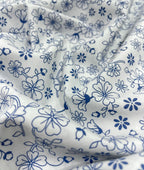 Loro Piana White Floral Printed Shirt Fabric for Men's Shirt