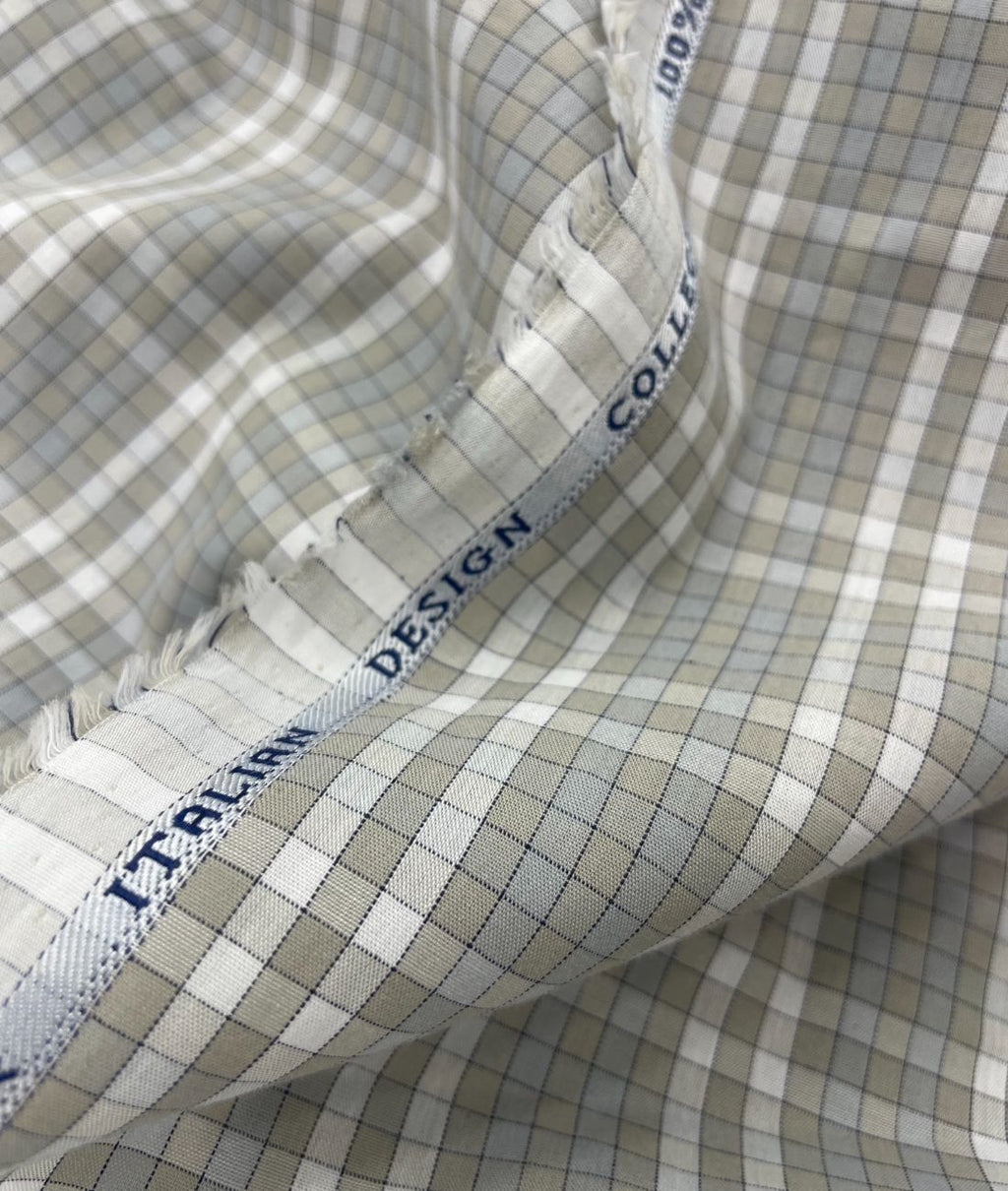 Rich Cotton Checks Shirt Fabric for Men's Formal Shirt
