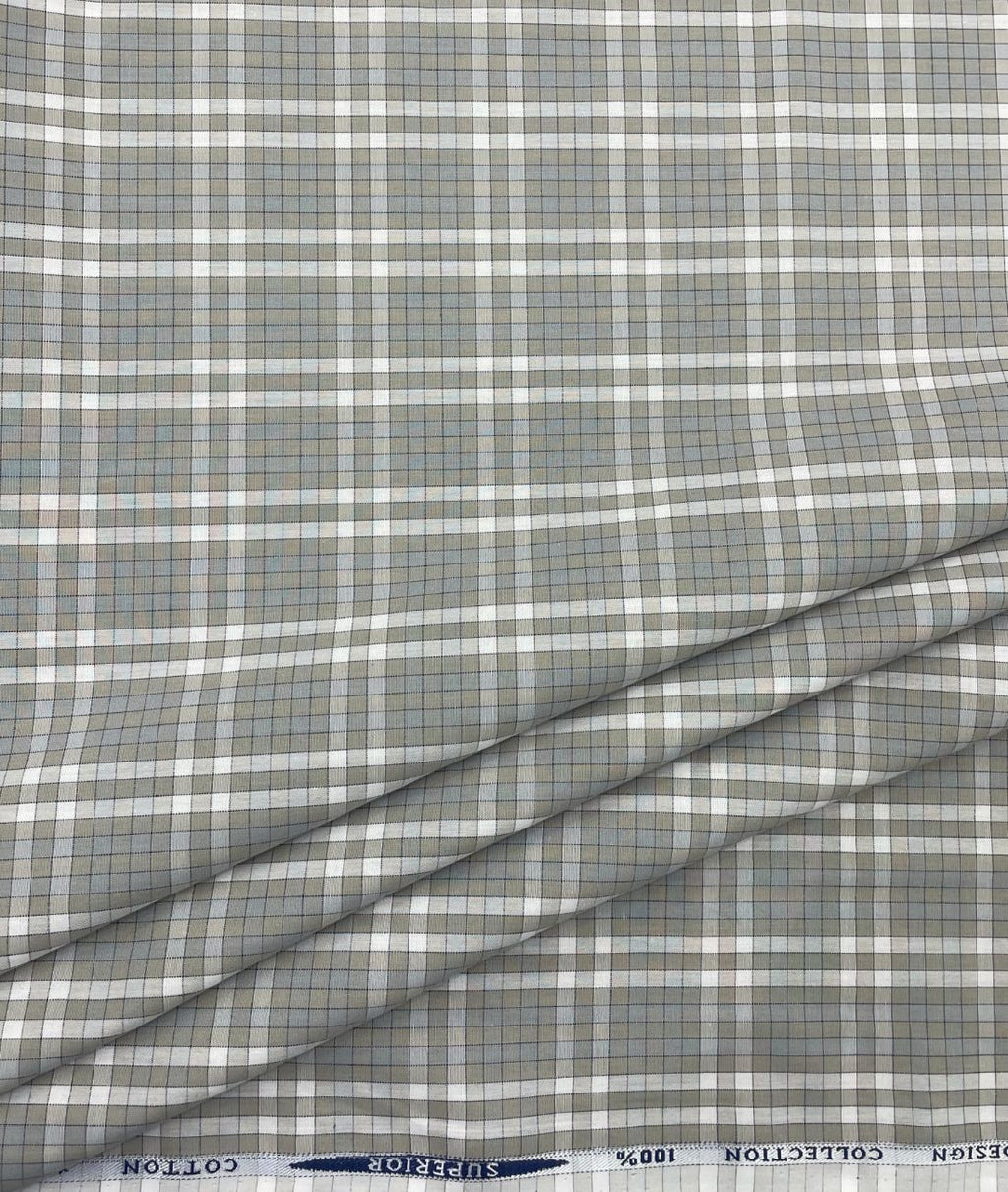 Rich Cotton Checks Shirt Fabric for Men's Formal Shirt